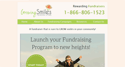 Desktop Screenshot of growingsmilesfundraising.com